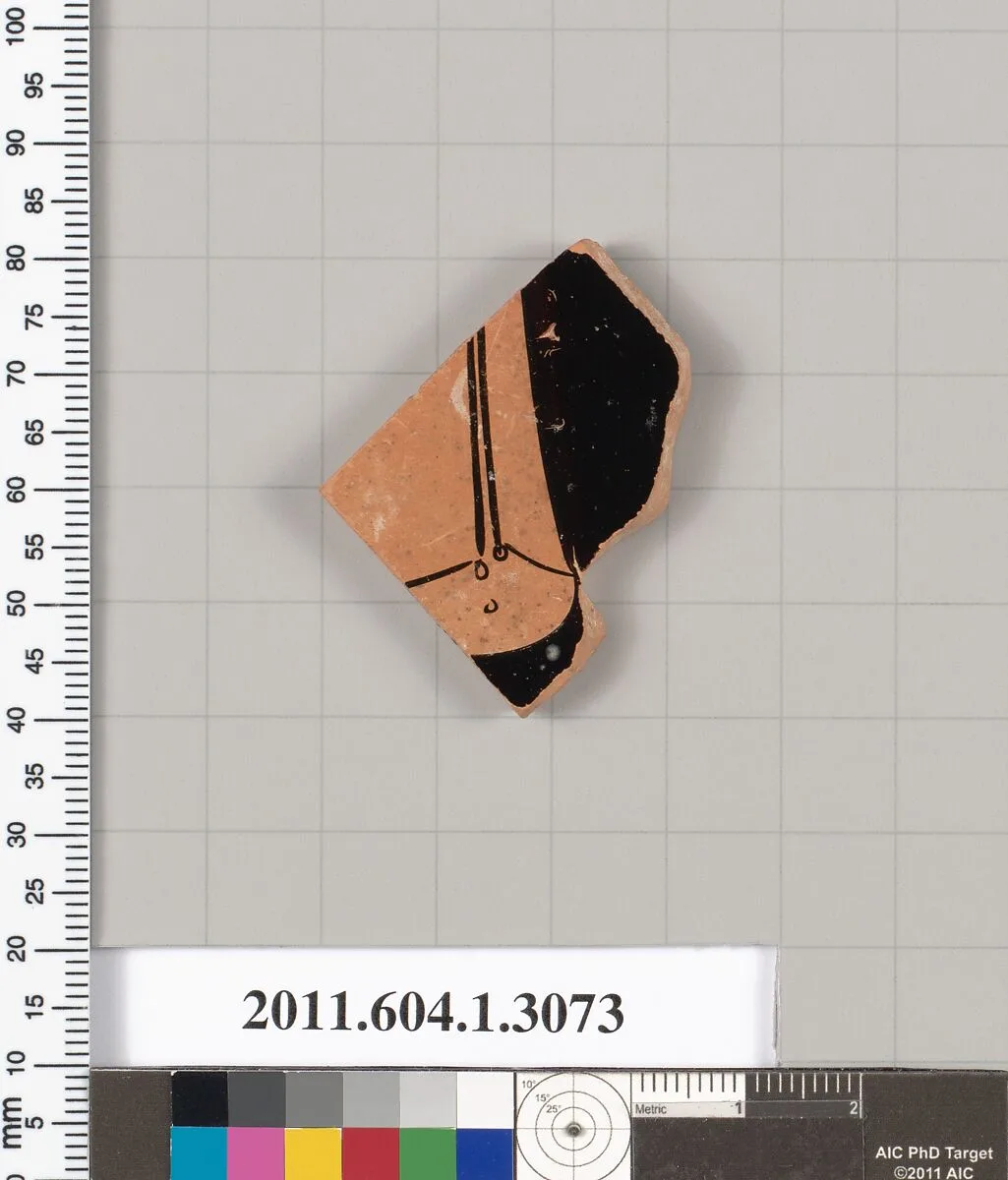 Terracotta fragment of a kylix (drinking cup) — Unknown