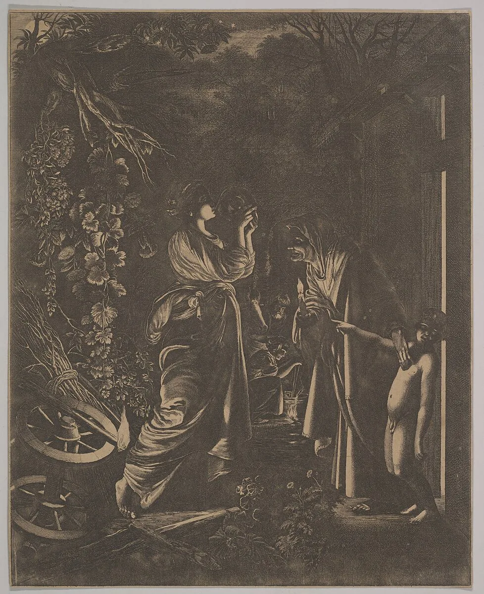 Ceres Seeking Her Daughter or Ceres and Stillio — Wenceslaus Hollar|Hendrick Goudt|Adam Elsheimer|Ovid