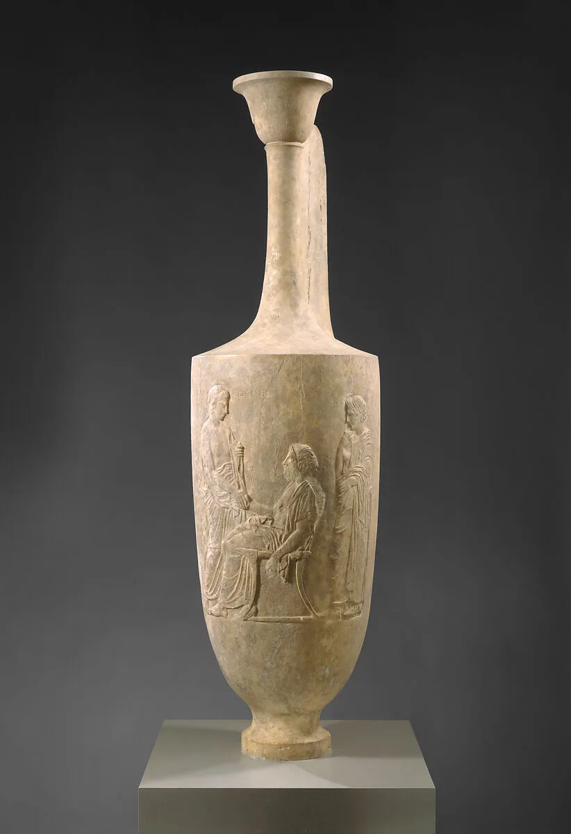 Marble funerary lekythos of Kallisthenes — Unknown