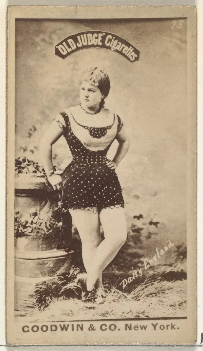 Daisy England, from the Actors and Actresses series (N171) for Old Judge Cigarettes — Goodwin & Company
