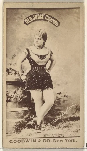 Daisy England, from the Actors and Actresses series (N171) for Old Judge Cigarettes
