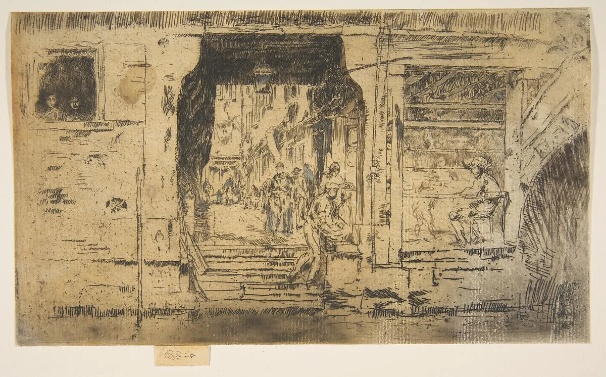 Fish Shop, Venice — James McNeill Whistler