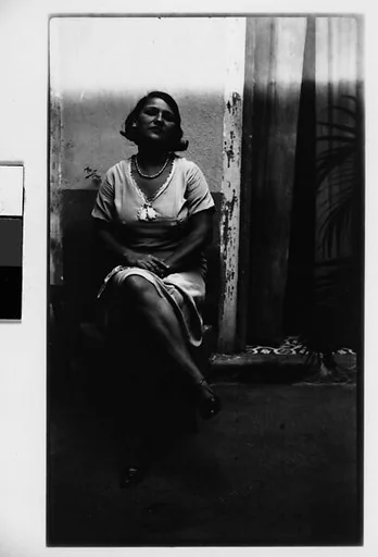 [Woman Seated Outside Doorway, Havana]