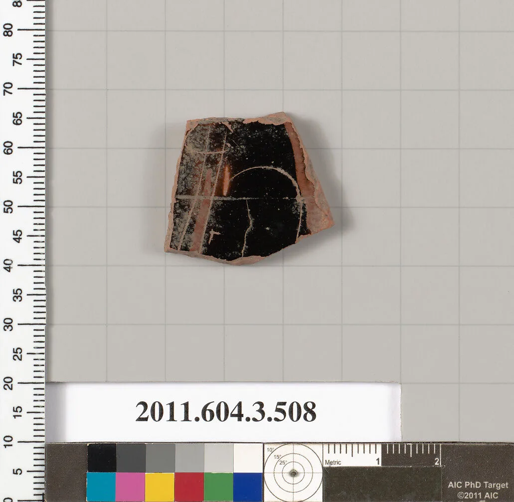 Terracotta fragment of a column-krater (bowl for mixing wine and water) — Unknown