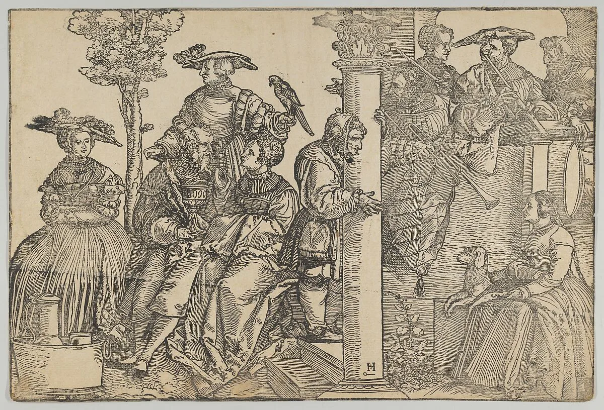 Musicians and Onlookers — Hans Schäufelein