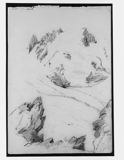 Monte Rosa from Gorner Grat (from "Splendid Mountain Watercolours" Sketchbook)