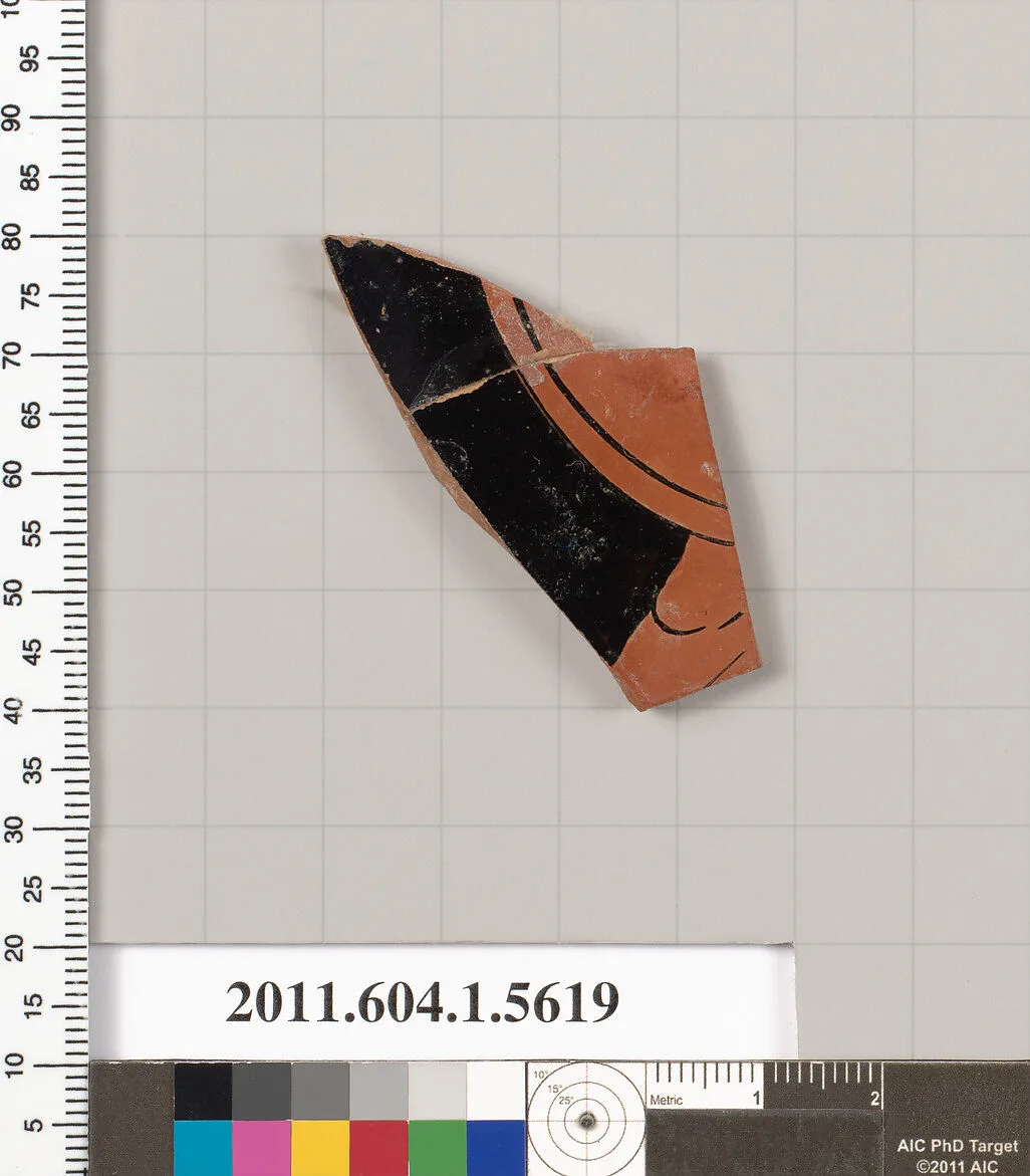 Terracotta fragment of a kylix (drinking cup) — Unknown