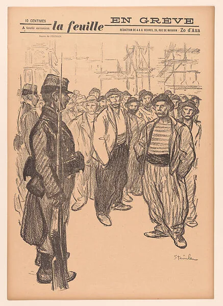 On Strike (En Grève) — Théophile-Alexandre Steinlen