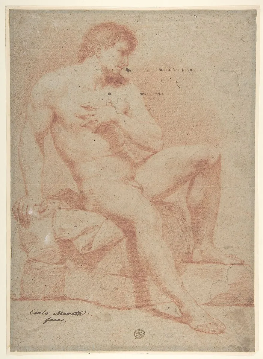 Nude Male Figure — Carlo Maratti