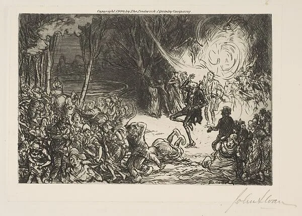 Monsierur Le Comte's Fireworks Explode — John Sloan