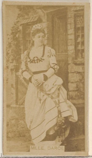 Mlle. Darce, from the Actors and Actresses series (N45, Type 8) for Virginia Brights Cigarettes