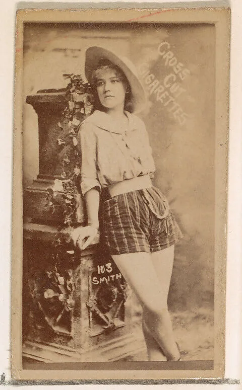 Card Number 103, Smith, from the Actors and Actresses series (N145-1) issued by Duke Sons & Co. to promote Cross Cut Cigarettes — W. Duke, Sons & Co.