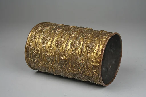 Bracelet: Leopard Heads and Ceremonial Swords