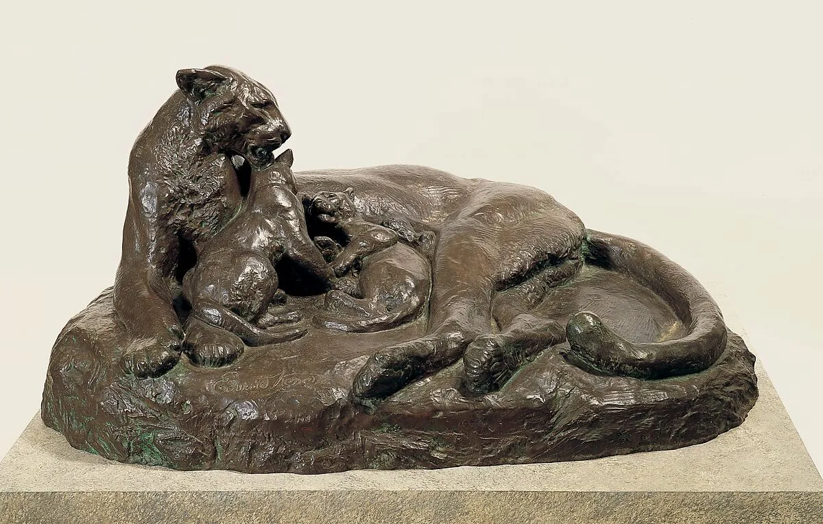 Panther and Cubs — Edward Kemeys