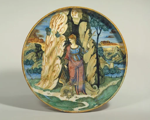 Dish (coppa): Saint Margaret