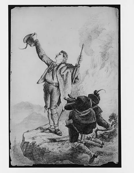 Mountain Climbers (from Switzerland 1869 Sketchbook) — John Singer Sargent