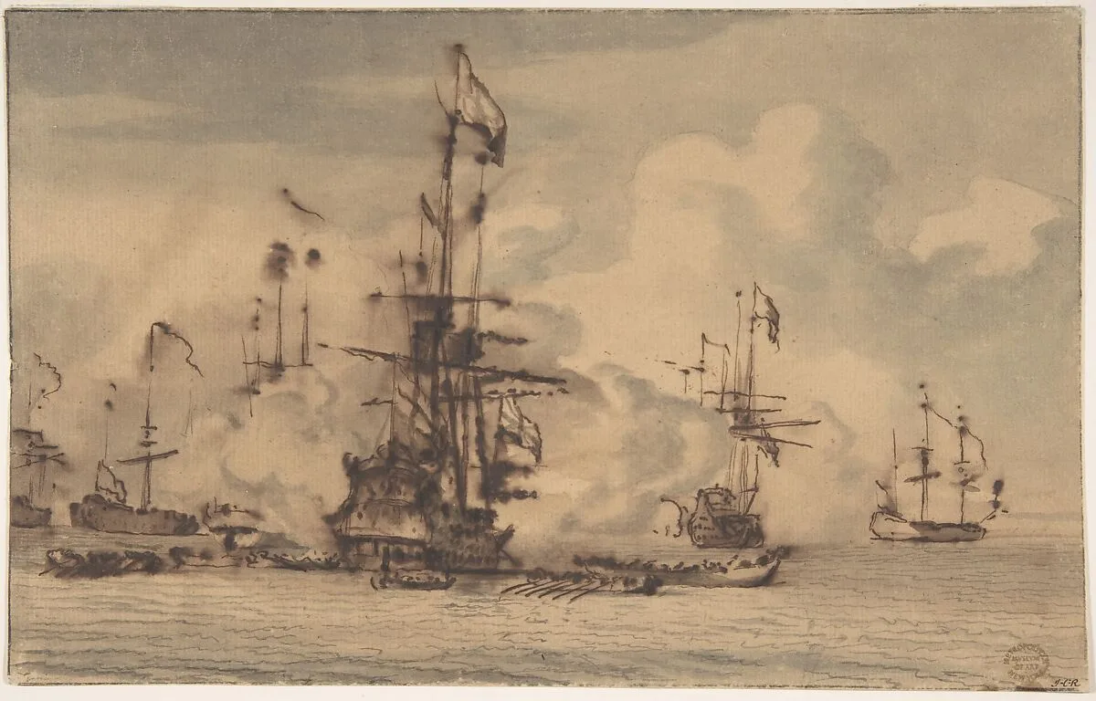 Sea Fight — Willem van de Velde II