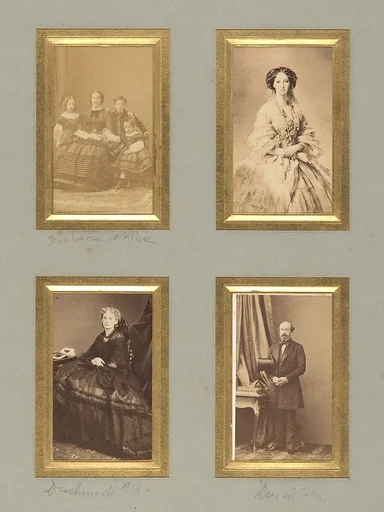 [Duchesse d'Albe, Unknown Sitter, Duchesse de Morny, and Duc de Morny]