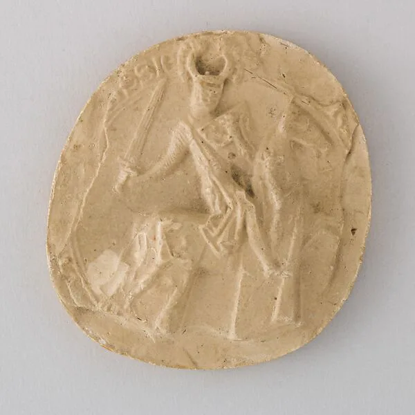 Reproductin of the Seal of Henri...dominus terre H... Landgrav, 1290 — Unknown