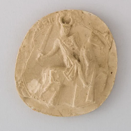 Reproductin of the Seal of Henri...dominus terre H... Landgrav, 1290