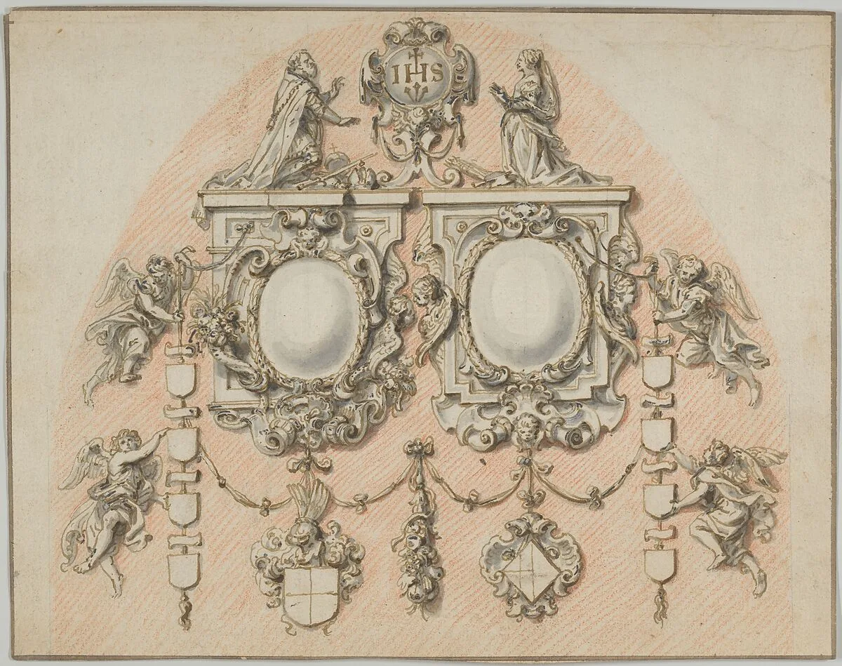 Design for the Epitaph of the 't Seraets-Van Etten family — Abraham van Diepenbeeck