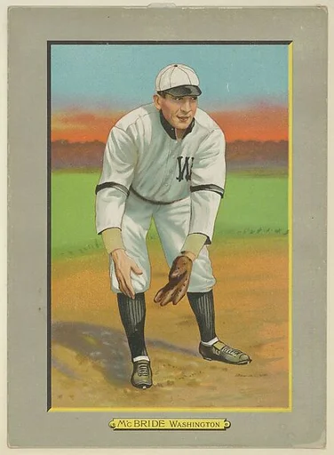 George McBride, Shortstop, Washington Nationals (American League), from Turkey Red Cabinets (T3)