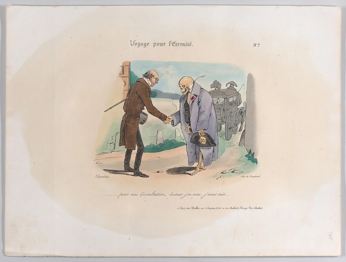 "So there was no noise in Paris?" — J. J. Grandville|Langlumé