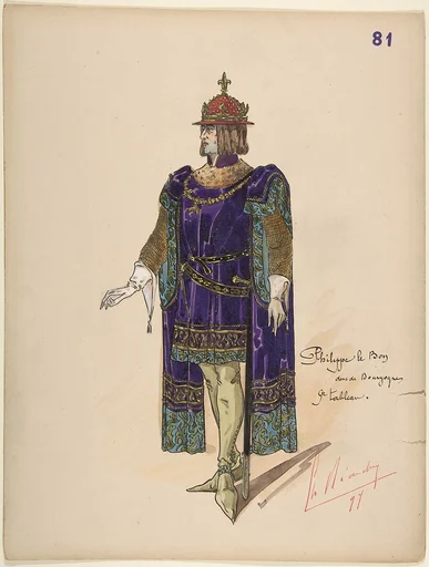 Philip the Good, Duke of Burgundy; costume design for Jeanne d'Arc by the Paris Opera