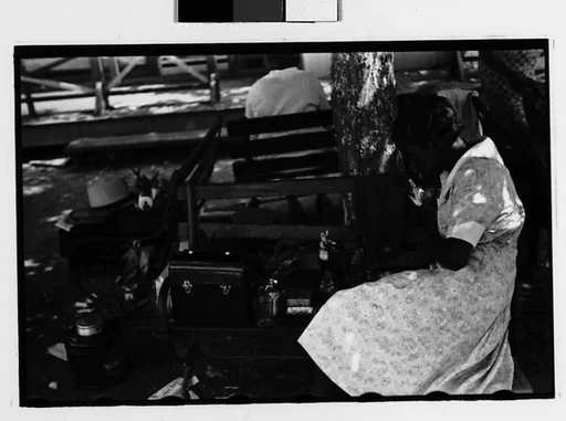 [Two 35mm Film Frames: Amusement Park]