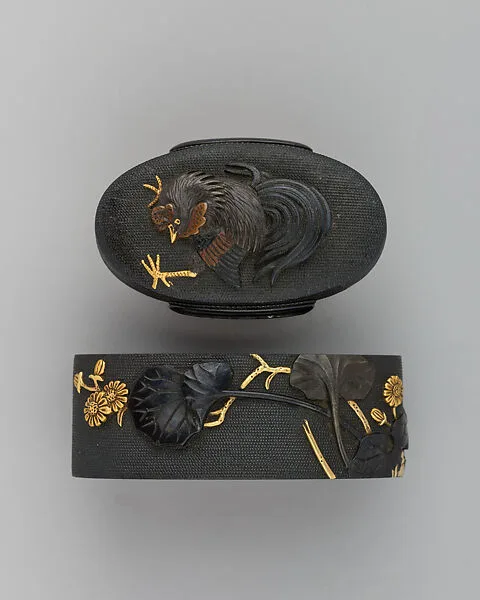 Sword-Hilt Collar and Pommel (Fuchigashira) — Unknown