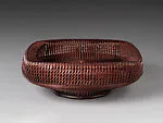 五代早川尚古斎造 四方縁盛物籃|Fruit Tray (Morimono-kago) — Hayakawa Shōkosai V