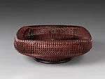 五代早川尚古斎造 四方縁盛物籃|Fruit Tray (Morimono-kago)