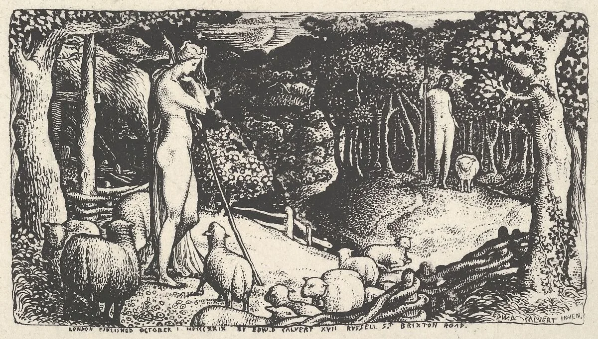 Ideal Pastoral Life — Edward Calvert