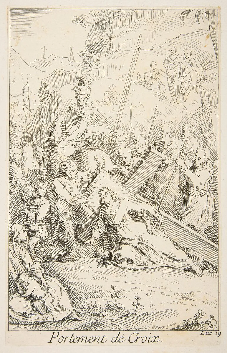 Carrying the Cross — Claude Gillot|Jacques Gabriel Huquier