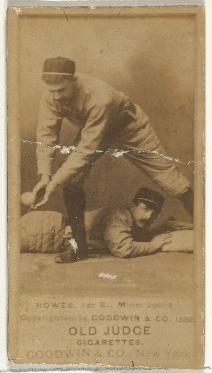 William Hildreth "Bill" Hawes, 1st Base, Minneapolis, from the Old Judge series (N172) for Old Judge Cigarettes — Goodwin & Company