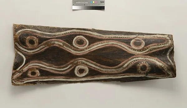 Painting from a Ceremonial House Ceiling — Kurumbai, Wanyi clan|Artists of Mariwai Village