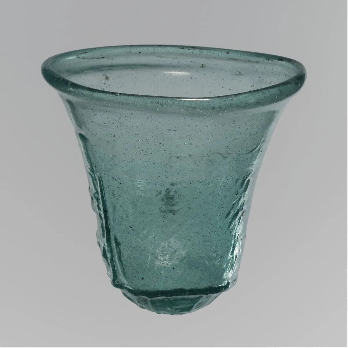 Glass Palm Cup with Relief Inscription — Unknown