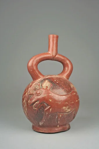 Stirrup Spout Bottle with Deer