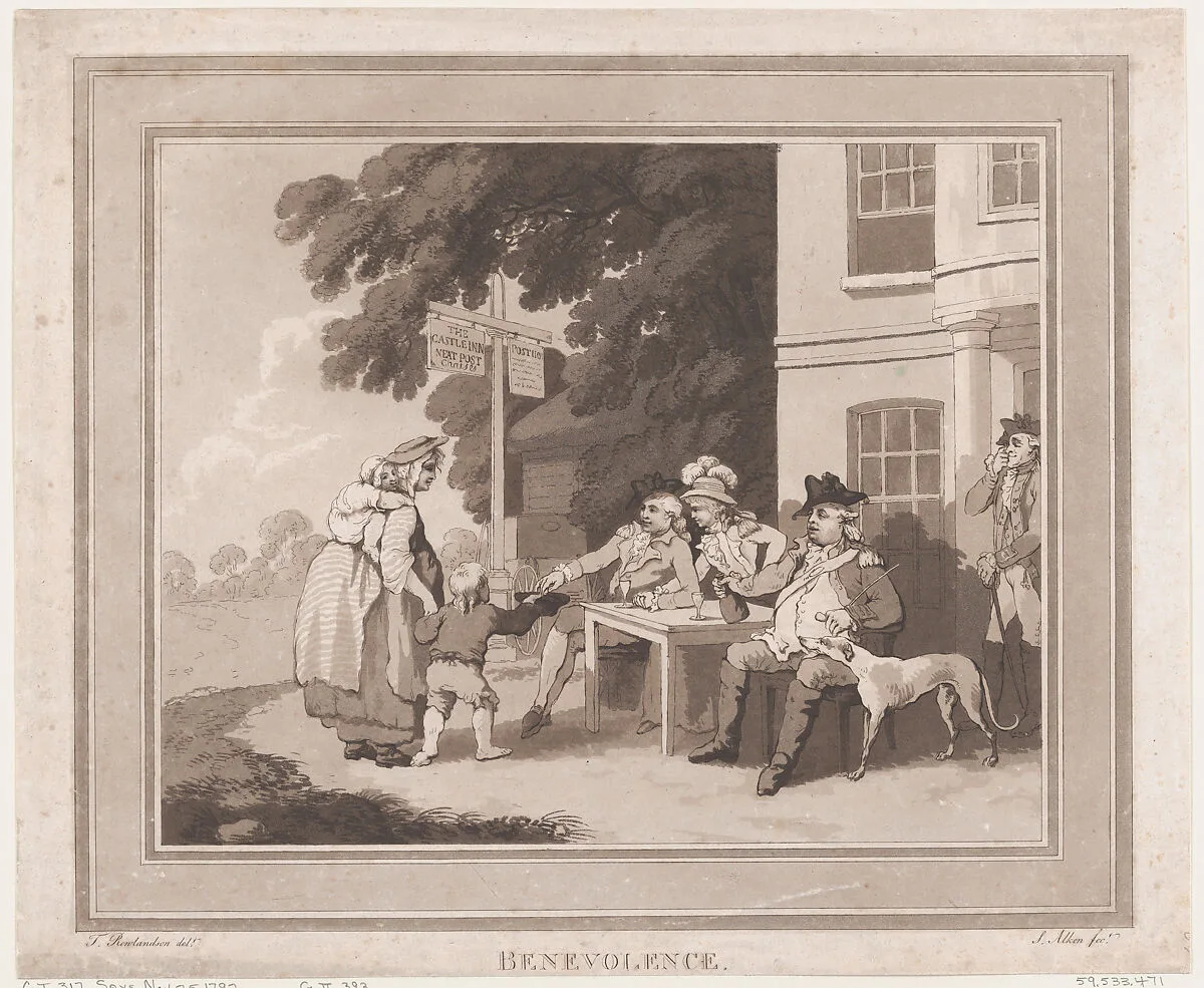Benevolence — S. W. Fores|Thomas Rowlandson|Samuel Alken