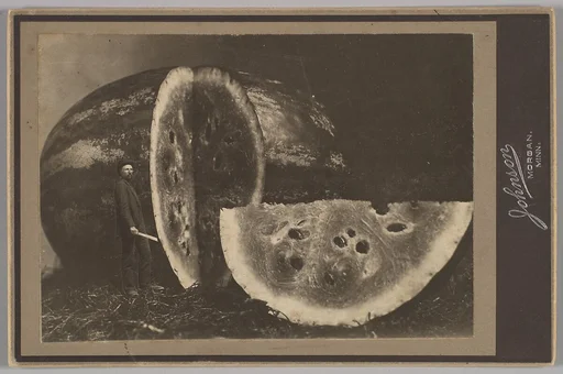 [Man Cutting Watermelon]