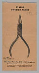 [Illustrated Envelope for Stahls Swedish Pliers]
