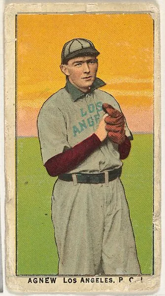 Agnew, Los Angeles, Pacific Coast League, from the "Obak Baseball Players" set (T212), issued by the American Tobacco Company to promote Obak Mouthpiece Cigarettes — American Tobacco Company