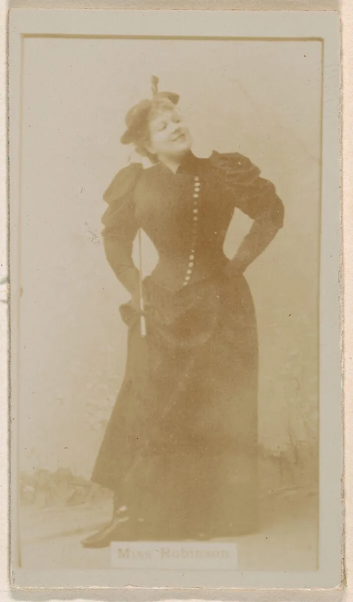 Miss Robinson, from the Actresses series (N245) issued by Kinney Brothers to promote Sweet Caporal Cigarettes — Kinney Brothers Tobacco Company