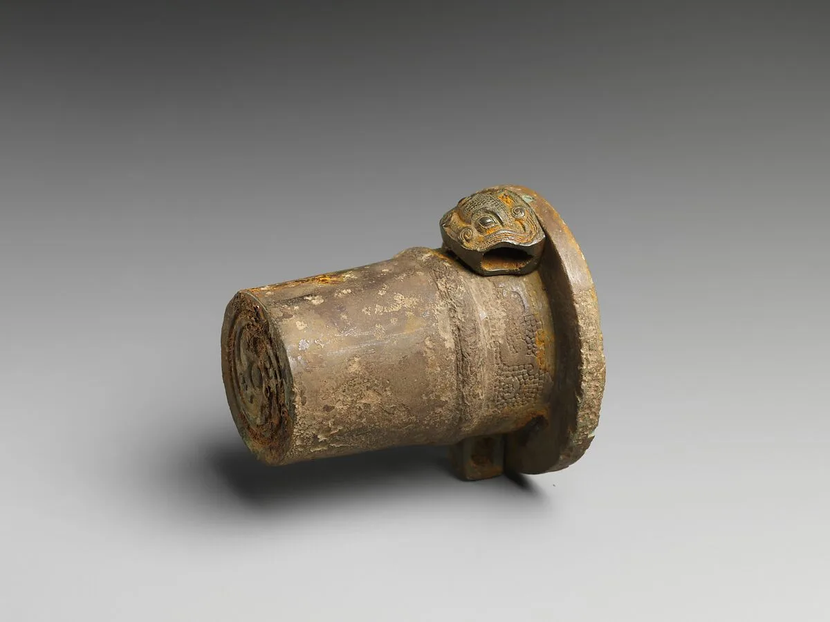 東周 青銅車軎|Chariot axle cap and linchpin — Unknown