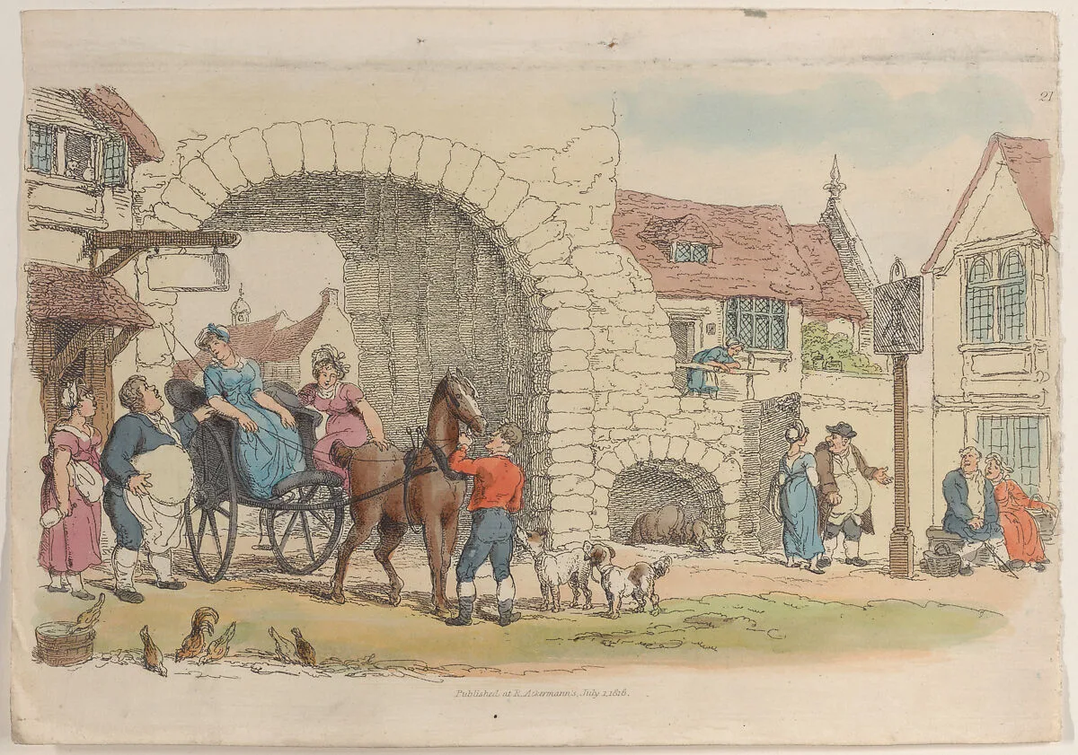 Plate 21, from "World in Miniature" — Rudolph Ackermann, London|Thomas Rowlandson
