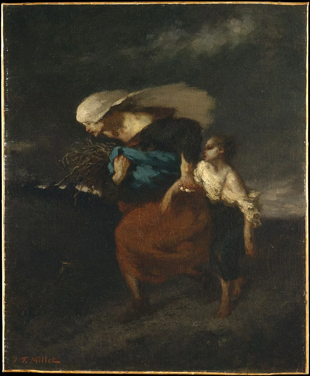 Retreat from the Storm — Jean-François Millet