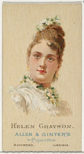 Helen Grayson, from World's Beauties, Series 2 (N27) for Allen & Ginter Cigarettes