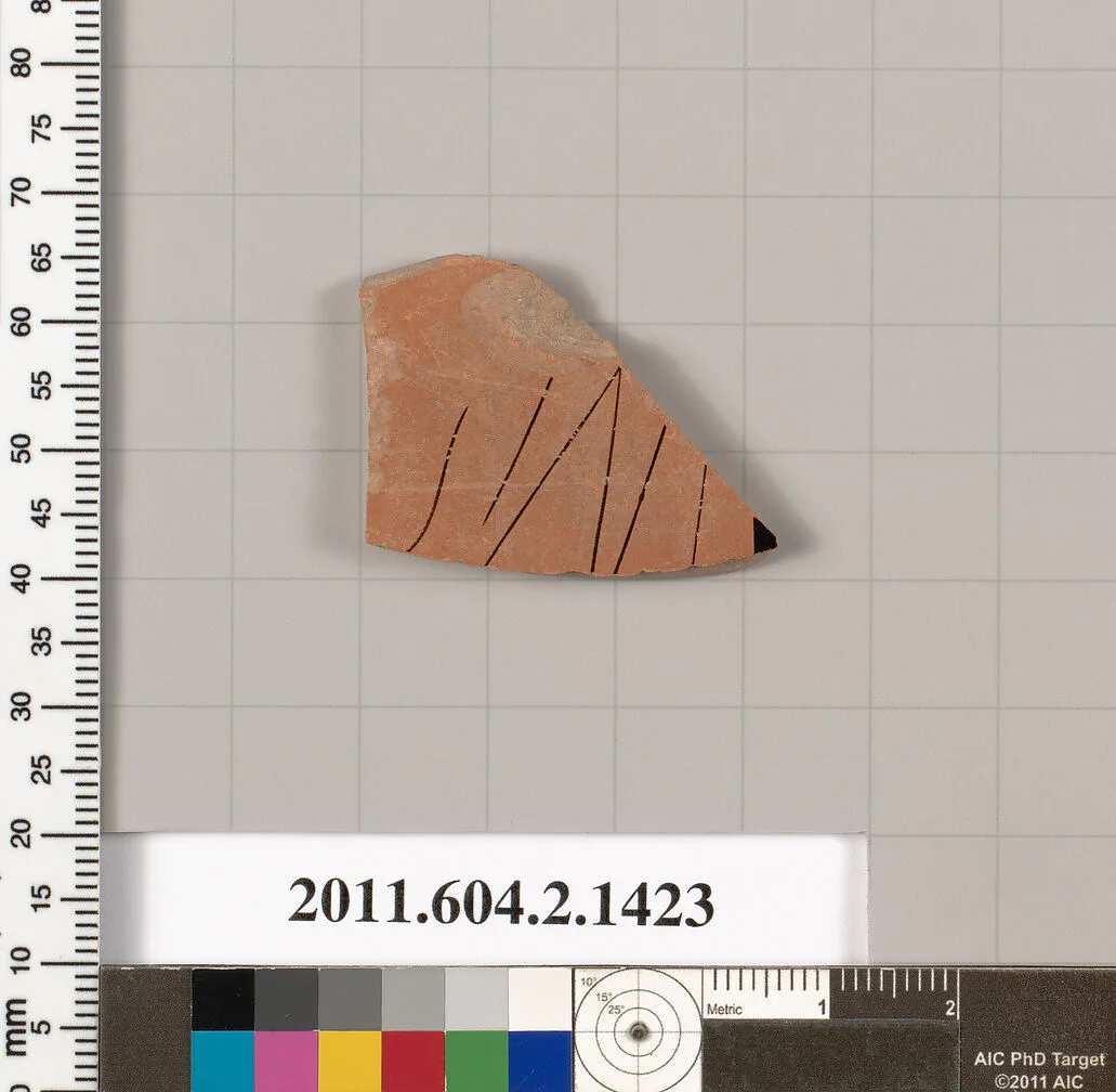 Terracotta fragment of a skyphos (deep drinking cup) — Unknown