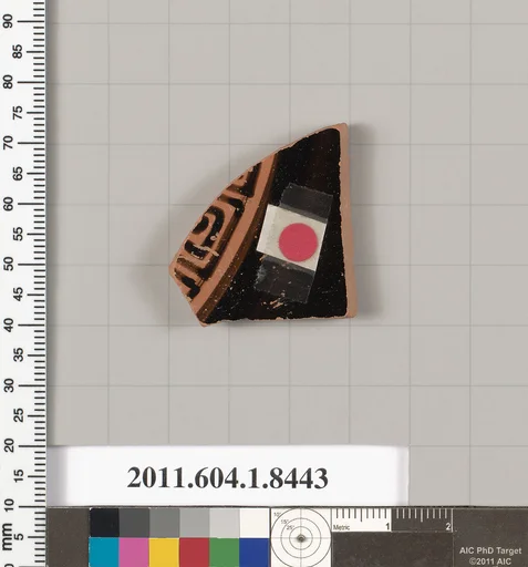 Terracotta fragment of a kylix (drinking cup)