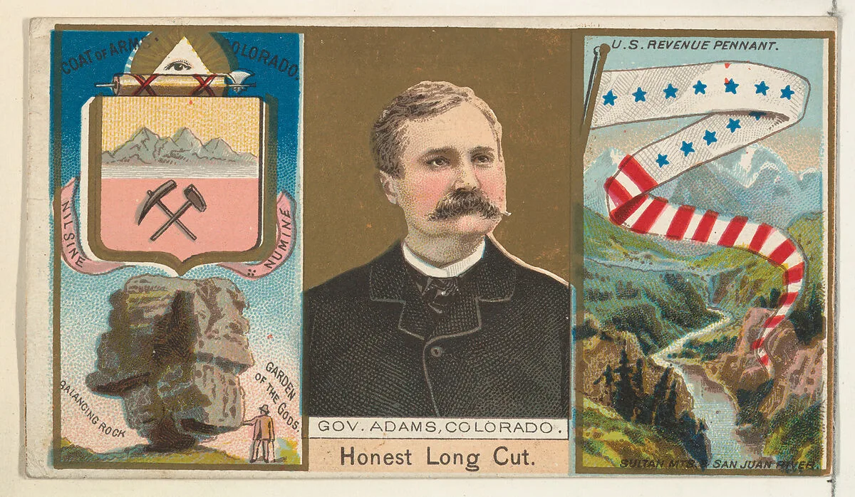 Governor Adams, Colorado, from "Governors, Arms, Etc." series (N133-1), issued by Duke Sons & Co. — W. Duke, Sons & Co.
